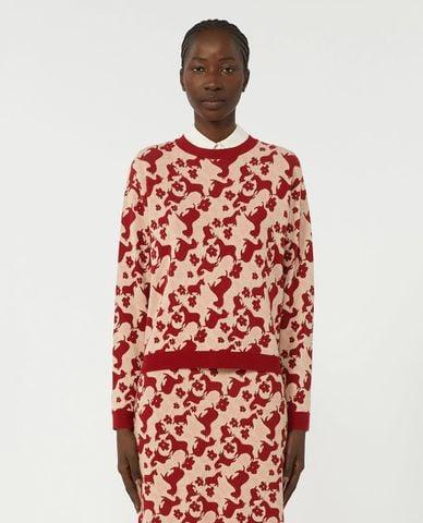  WEEKEND MAX MARA - Áo sweater nữ cổ tròn tay dài Wkdfaraone 