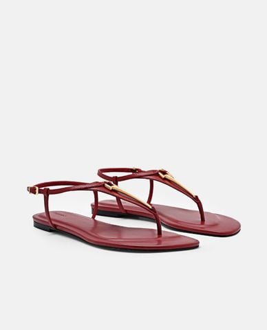  PEDRO - Giày sandals nữ đế bệt Leather 