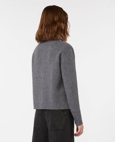  WEEKEND MAX MARA - Áo khoác cardigan nữ cổ tròn tay dài Olbia 