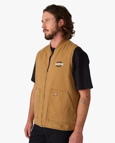  DICKIES - Áo khoác gilet nam Dickies x Thrasher 