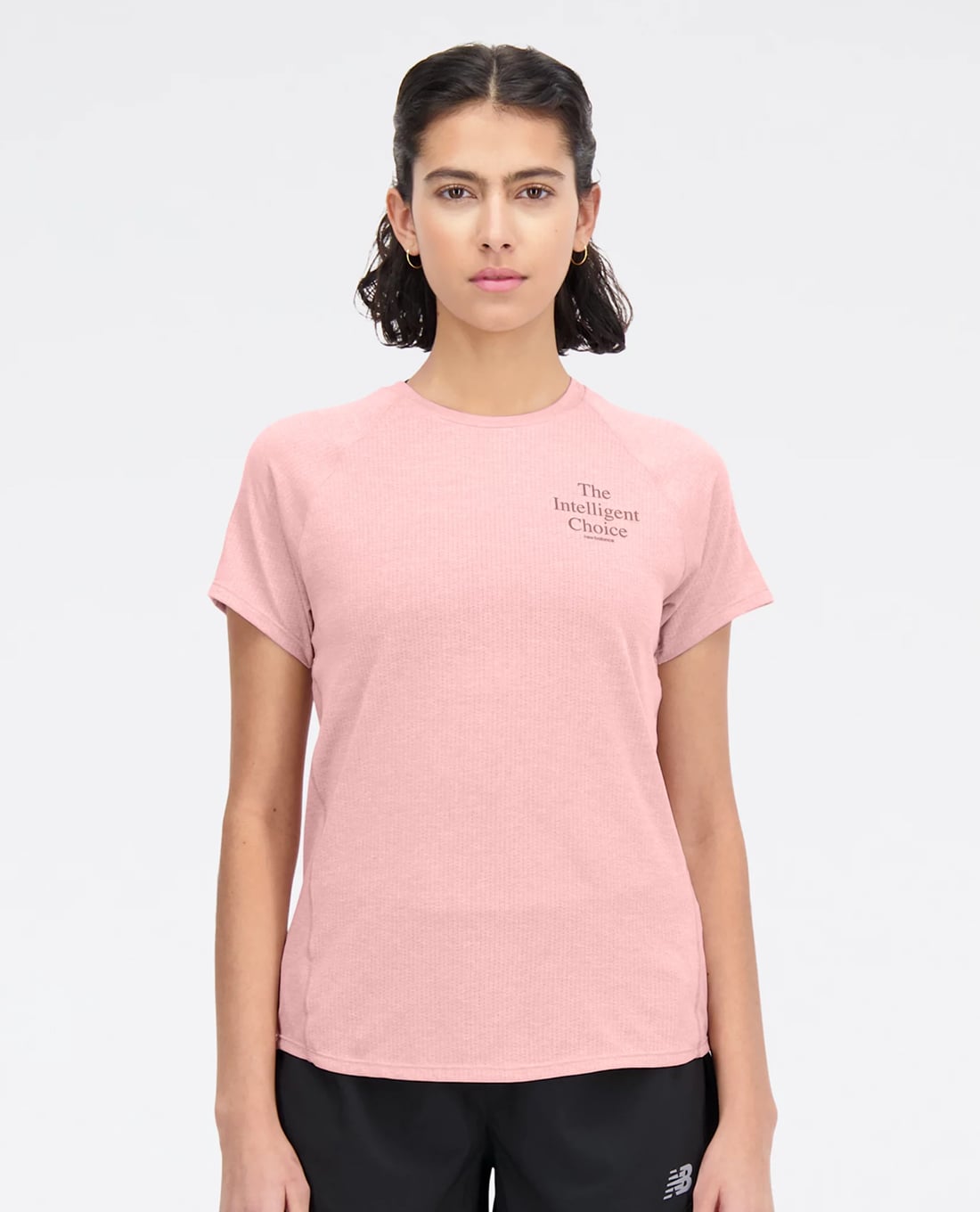 NEW BALANCE - Áo thun thể thao nữ cổ tròn tay ngắn Printed Impact