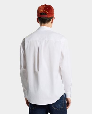  DSQUARED2 - Áo sơ mi nam cổ bẻ tay dài phối họa tiết 