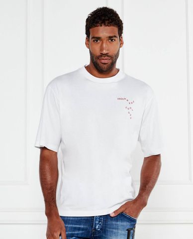  DSQUARED2 - Áo thun nam cổ tròn tay ngắn 