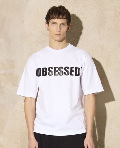  DSQUARED2 - Áo thun nam cổ tròn tay ngắn in logo 