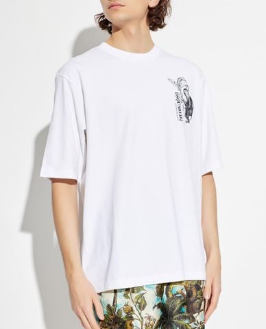  DSQUARED2 - Áo thun nam cổ tròn tay ngắn Monkey Business 