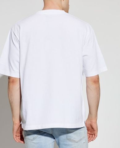  DSQUARED2 - Áo thun nam cổ tròn tay ngắn thêu patch 