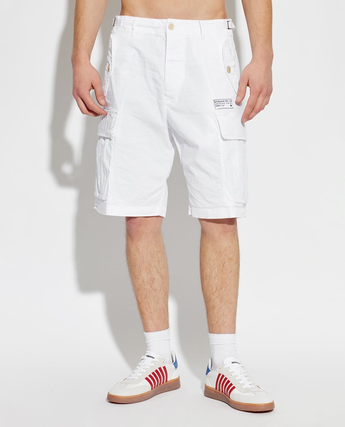 DSQUARED2 - Quần short nam ngang gối phối túi hộp