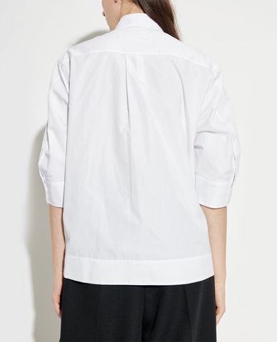  DSQUARED2 - Áo sơ mi nữ cổ bẻ tay lửng phối túi 