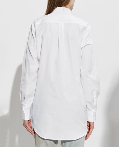  DSQUARED2 - Áo sơ mi nữ cổ bẻ tay dài thêu chữ 