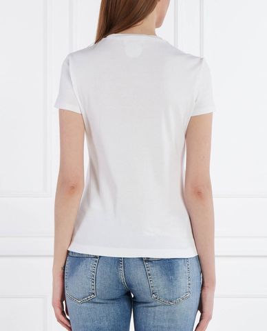  DSQUARED2 - Áo thun nữ cổ tròn tay ngắn phối logo 
