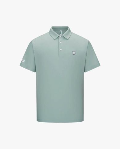  K-SWISS - Áo polo nam cổ bẻ tay ngắn phối logo 