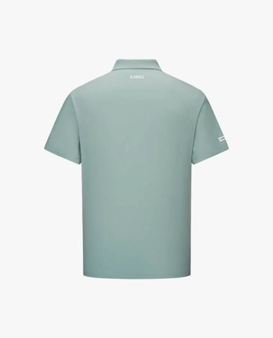  K-SWISS - Áo polo nam cổ bẻ tay ngắn phối logo 