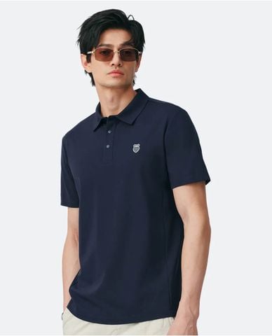  K-SWISS - Áo polo nam cổ bẻ tay ngắn phối sọc 