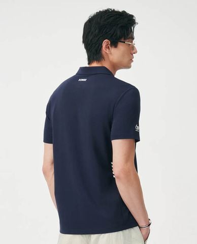  K-SWISS - Áo polo nam cổ bẻ tay ngắn phối sọc 