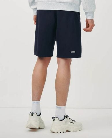  K-SWISS - Quần short thể thao nam ống rộng lưng thun 