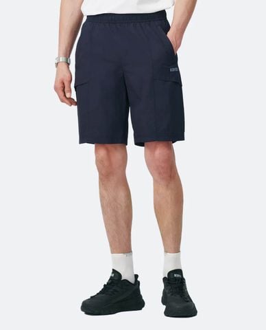  K-SWISS - Quần short thể thao nam ống rộng lưng thun 