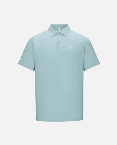  K-SWISS - Áo polo nam cổ bẻ tay ngắn phối logo 