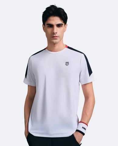  K-SWISS - Áo thun thể thao nam cổ tròn tay ngắn 