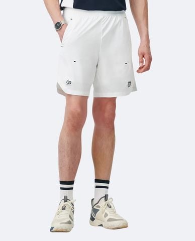  K-SWISS - Quần short thể thao nam ống rộng phối logo 