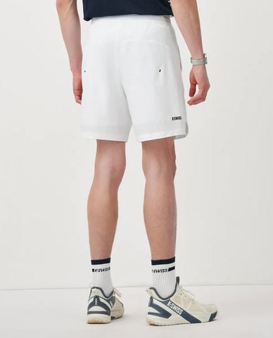  K-SWISS - Quần short thể thao nam ống rộng phối logo 