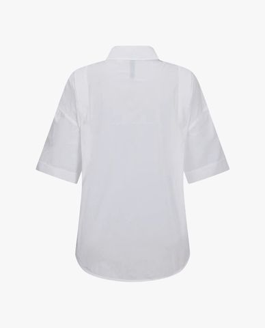  K-SWISS - Áo sơ mi nữ tay lỡ phối khóa zip 