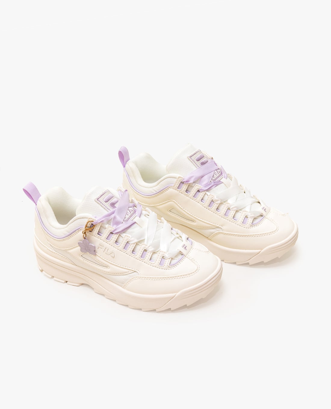 FILA Disruptor Sleek Flowers giày sneaker nữ chunky