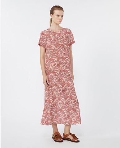  WEEKEND MAX MARA - Đầm midi cổ tròn tay ngắn Wkdcrespo 