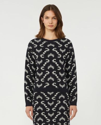  WEEKEND MAX MARA - Áo sweater nữ cổ tròn tay dài Wkdfaraone 