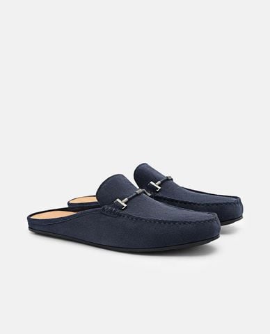  PEDRO - Giày mules nam mũi tròn Hawser Leather 