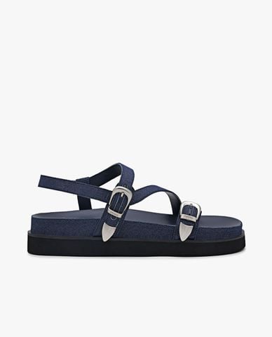  PEDRO - Giày sandals nữ đế thấp Ankle Strap 