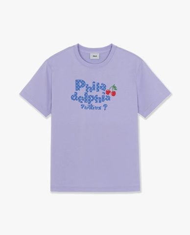  MLB - Áo thun unisex cổ tròn tay ngắn trẻ trung 