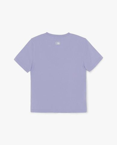  MLB - Áo croptop nữ cổ tròn tay ngắn Letter Cherry 