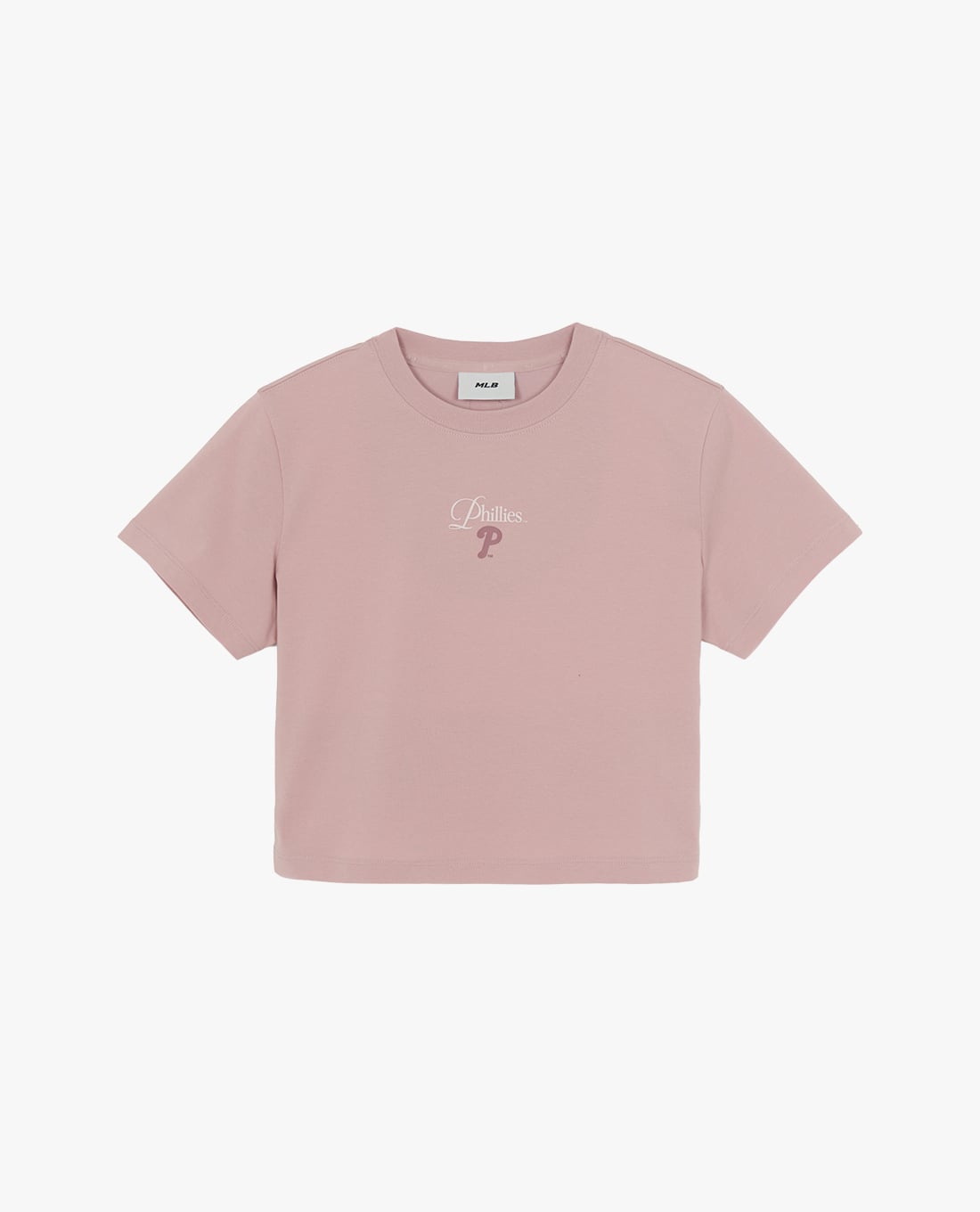 MLB - Áo croptop nữ cổ tròn tay ngắn Sheriff Logo