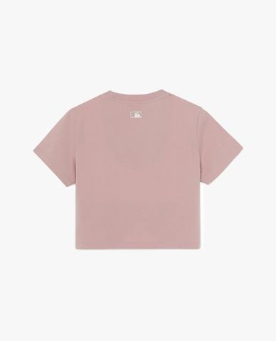  MLB - Áo croptop nữ cổ tròn tay ngắn Sheriff Logo 