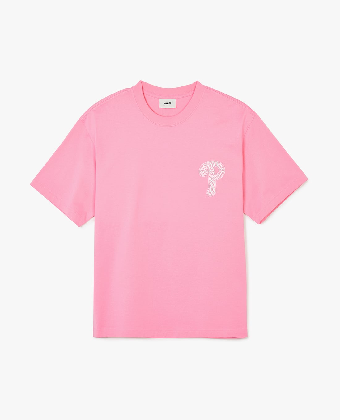 MLB - Áo thun unisex cổ tròn tay ngắn phối logo thời trang