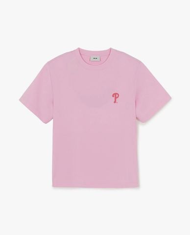  MLB - Áo thun unisex tay ngắn Basic Color Lettering Graphic 