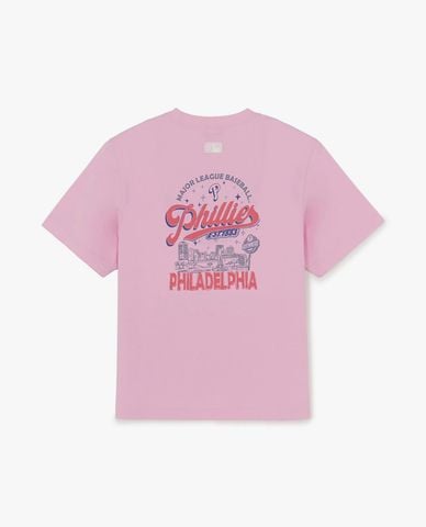  MLB - Áo thun unisex tay ngắn Basic Color Lettering Graphic 