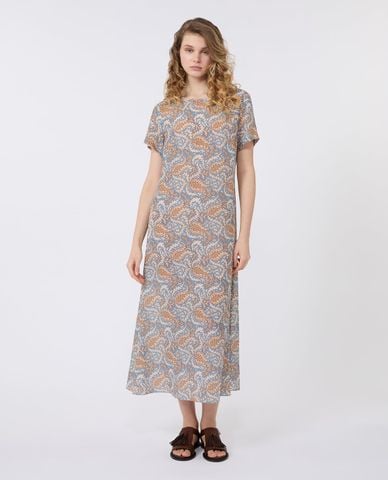  WEEKEND MAX MARA - Đầm midi cổ tròn tay ngắn Wkdcrespo 