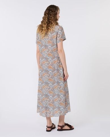  WEEKEND MAX MARA - Đầm midi cổ tròn tay ngắn Wkdcrespo 