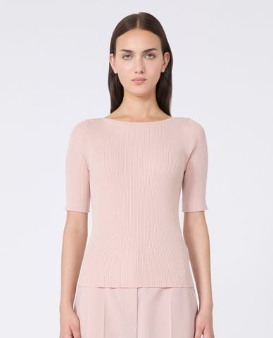  WEEKEND MAX MARA - Áo dệt kim nữ cổ thuyền tay lỡ Waser 