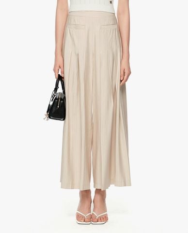  GIGI - Quần nữ ống rộng kẻ sọc thanh lịch 