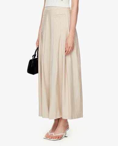  GIGI - Quần nữ ống rộng kẻ sọc thanh lịch 