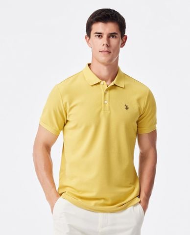  USPA - Áo polo nam cổ bẻ tay ngắn thêu logo 