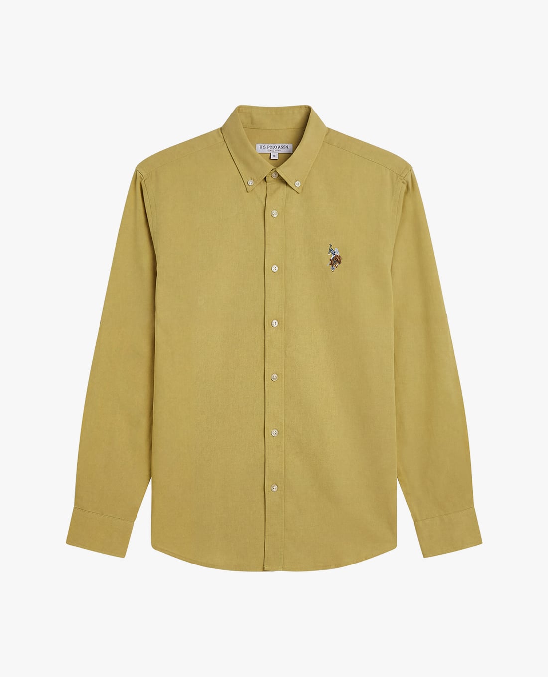 USPA - Áo sơ mi nam cổ bẻ tay dài thêu logo