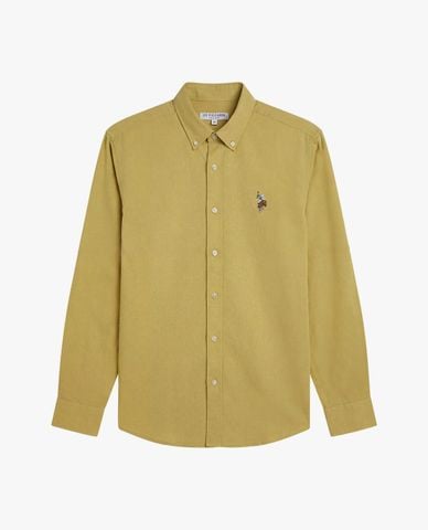 USPA - Áo sơ mi nam cổ bẻ tay dài thêu logo 