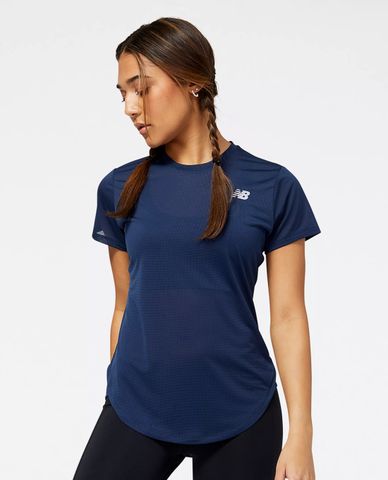  NEW BALANCE - Áo thun thể thao nữ cổ tròn tay ngắn Accelerate 