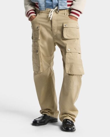  DSQUARED2 - Quần nam ống đứng phối túi hộp Kawaii 