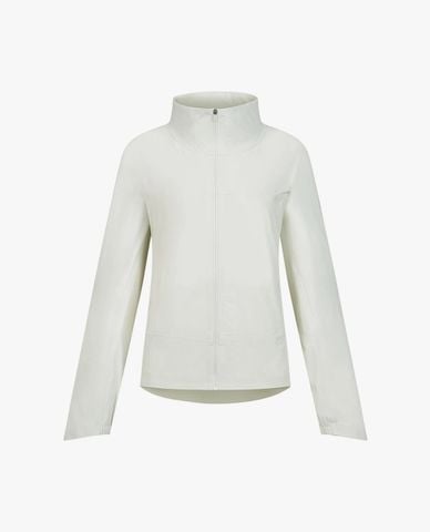  K-SWISS - Áo khoác thể thao nữ cổ trụ tay dài phối khóa zip 