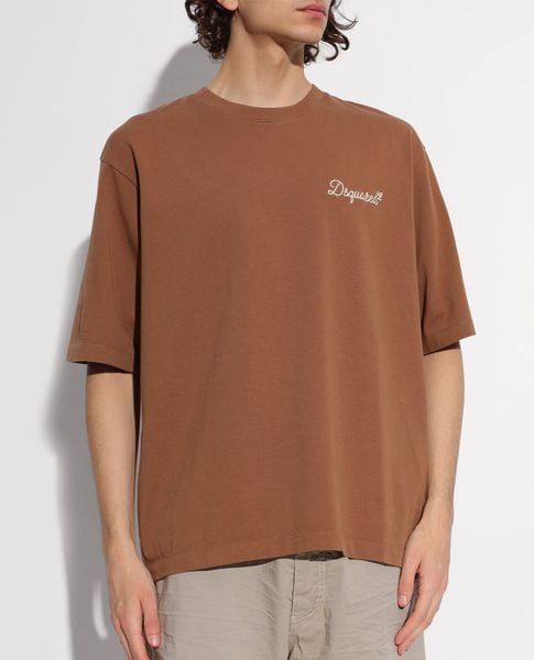  DSQUARED2 - Áo thun nam cổ tròn tay ngắn Signature 