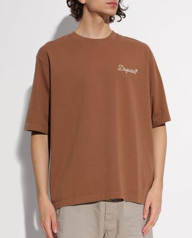  DSQUARED2 - Áo thun nam cổ tròn tay ngắn Signature 